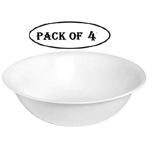 Corelle Livingware 1-quart Serving Bowl, Winter Frost White, Pack of 4