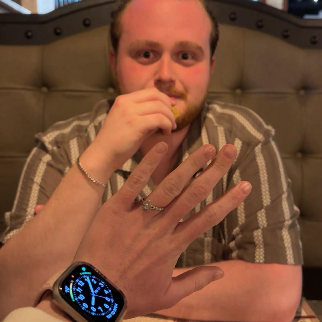 Dinner night after proposal