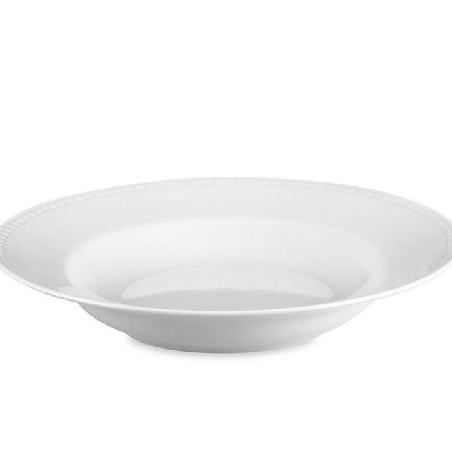Apilco Beaded Hemstitch Porcelain Soup Plate, Each