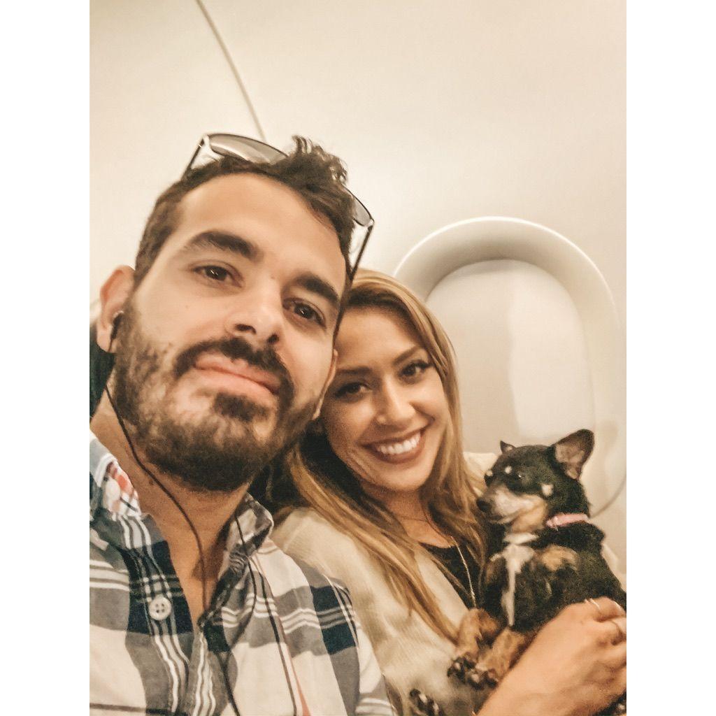 Traveling with our little baby Bella. 