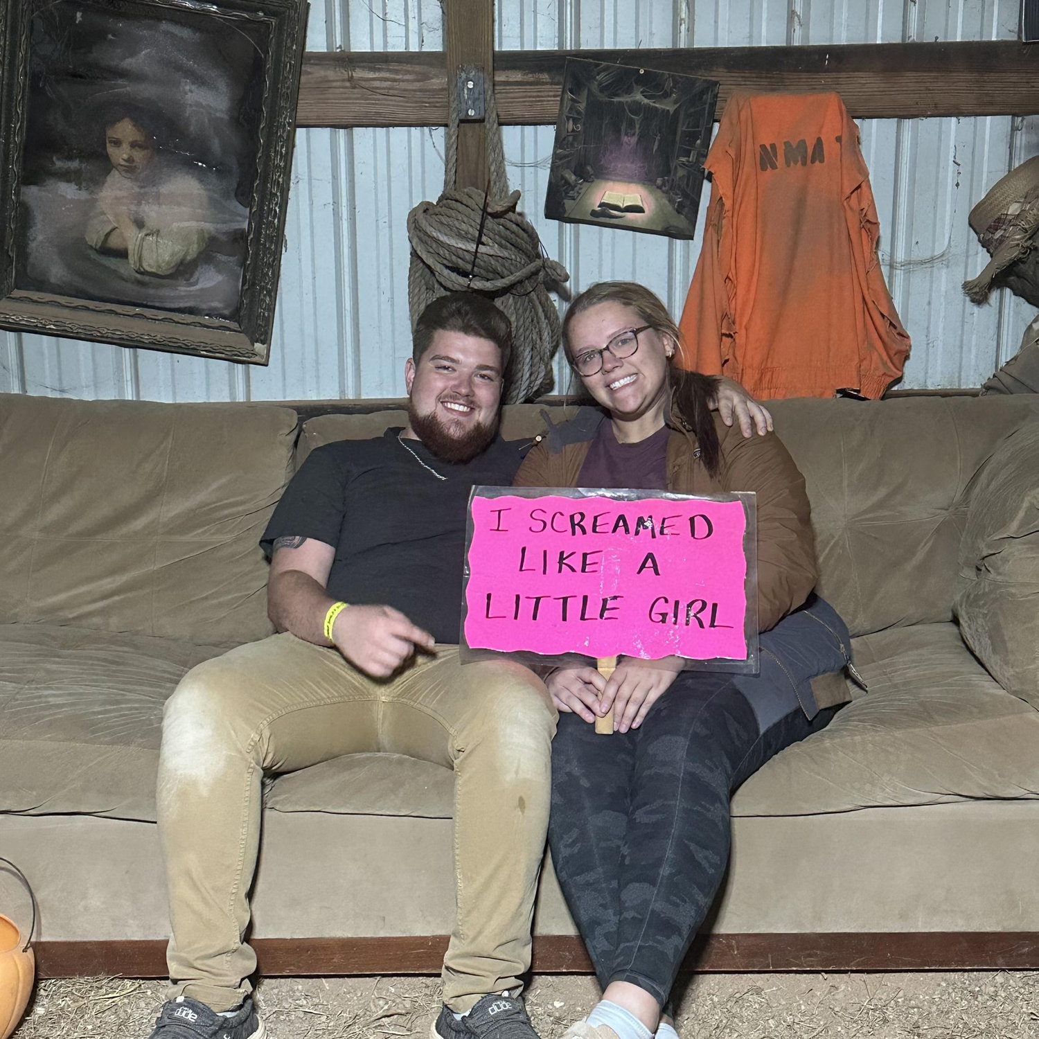 I definitely didn't cry on the way through and bury my face in his shirt any time I could...