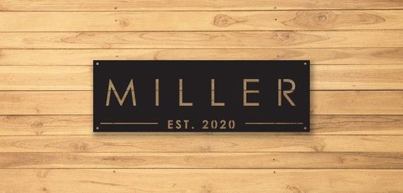 Custom Metal Sign | Metal Name Sign | Metal Signs | Free Shipping