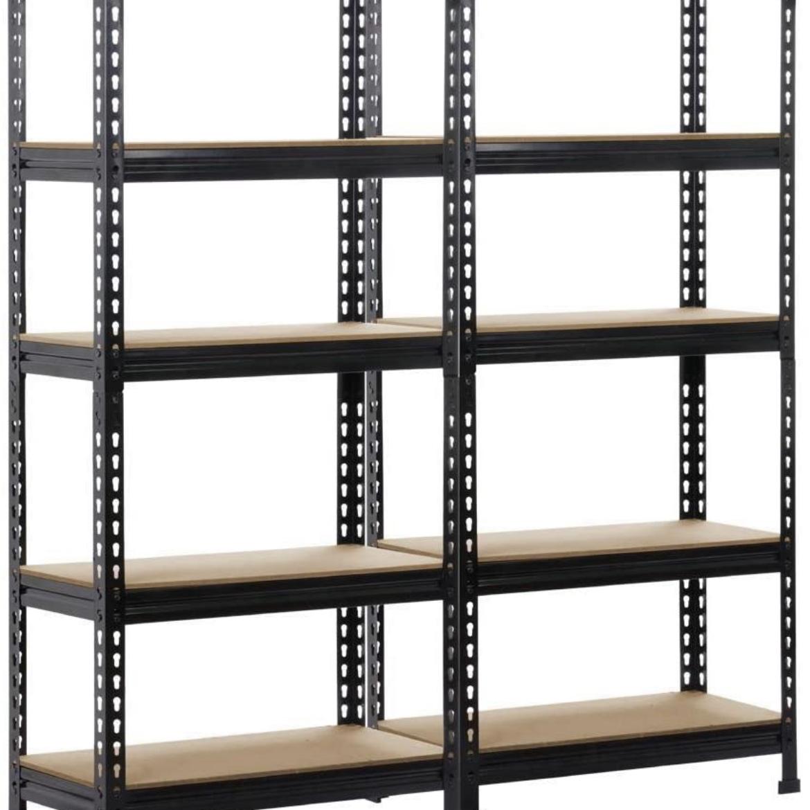 Yaheetech 5-Shelf Units Storage Rack Corner Shelf Organization Utility Rack Multipurpose Shelf Display Rack for Home Kitchen Living Room Bedroom Office 59.1’’ Height, 2 Set