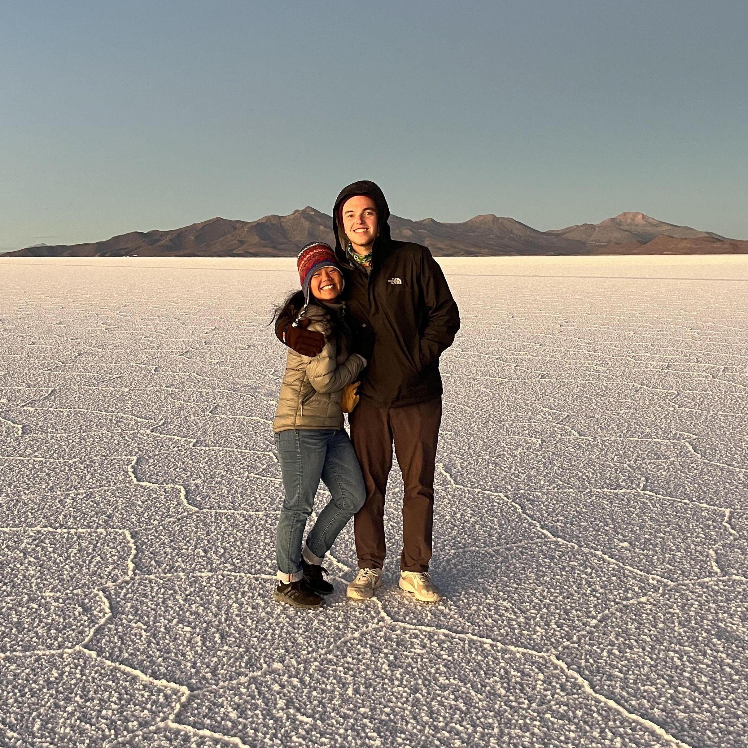 May 2024 | Sunrise at the Uyuni Salt Flat in Bolivia.