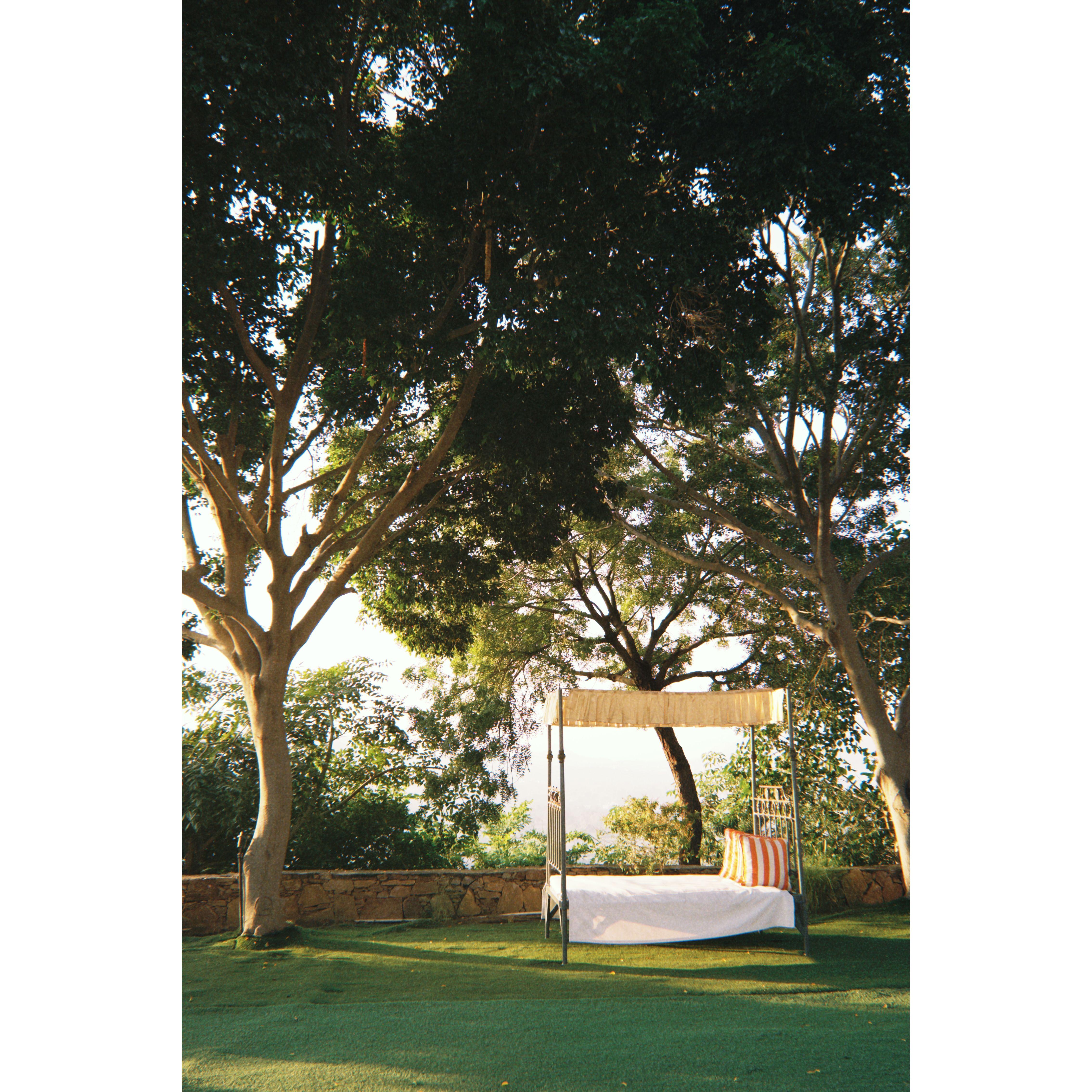 A cozy daybed perfect for those mid-day naps