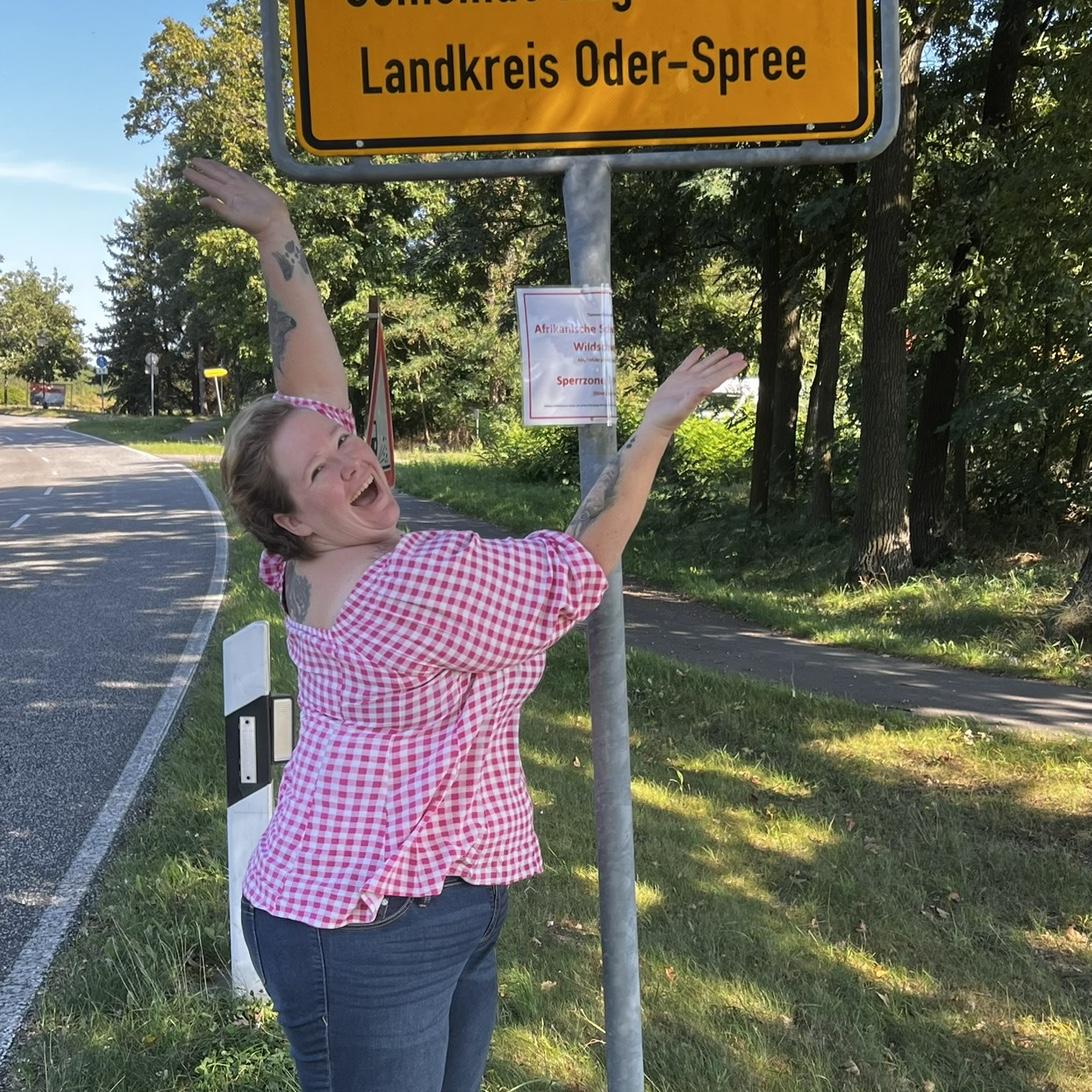 We were only in Germany for a few days, but Dave took time to take me to Merz. It’s been on my bucket list and I was thrilled to go! I was so excited  to take this photo!