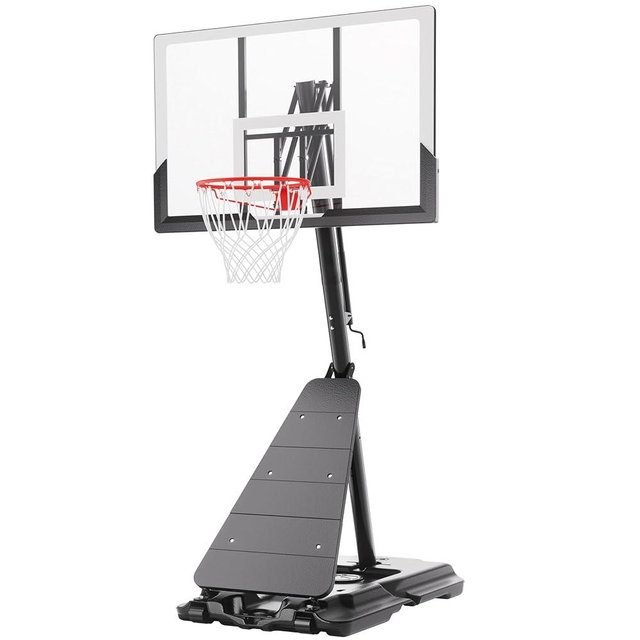 Feelwin Portable Basketball Hoop for Backyard Driveway Games, Adjustable Outdoor Basketball Goal with Stable Base and Shatterproof Backboard for Youth and Adults