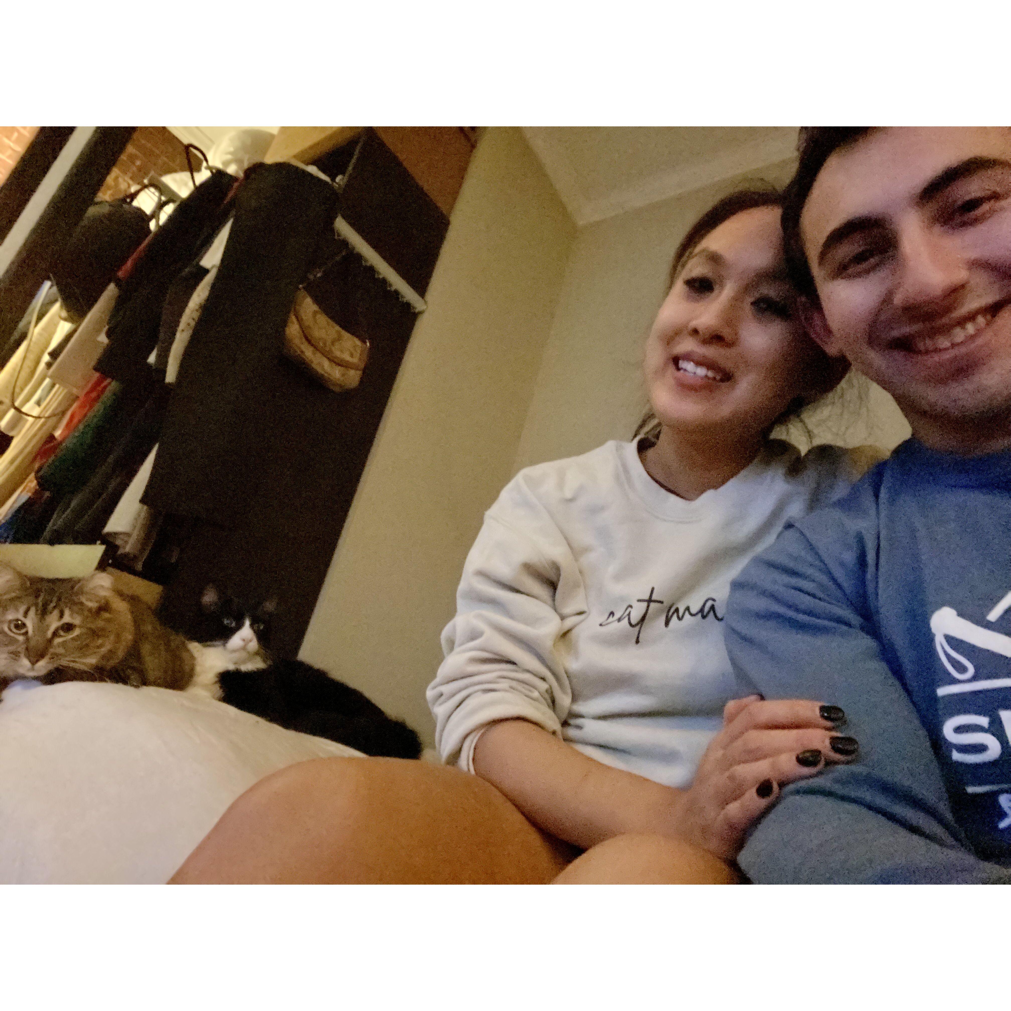 Our two adored cats, Toto and Mimi :)