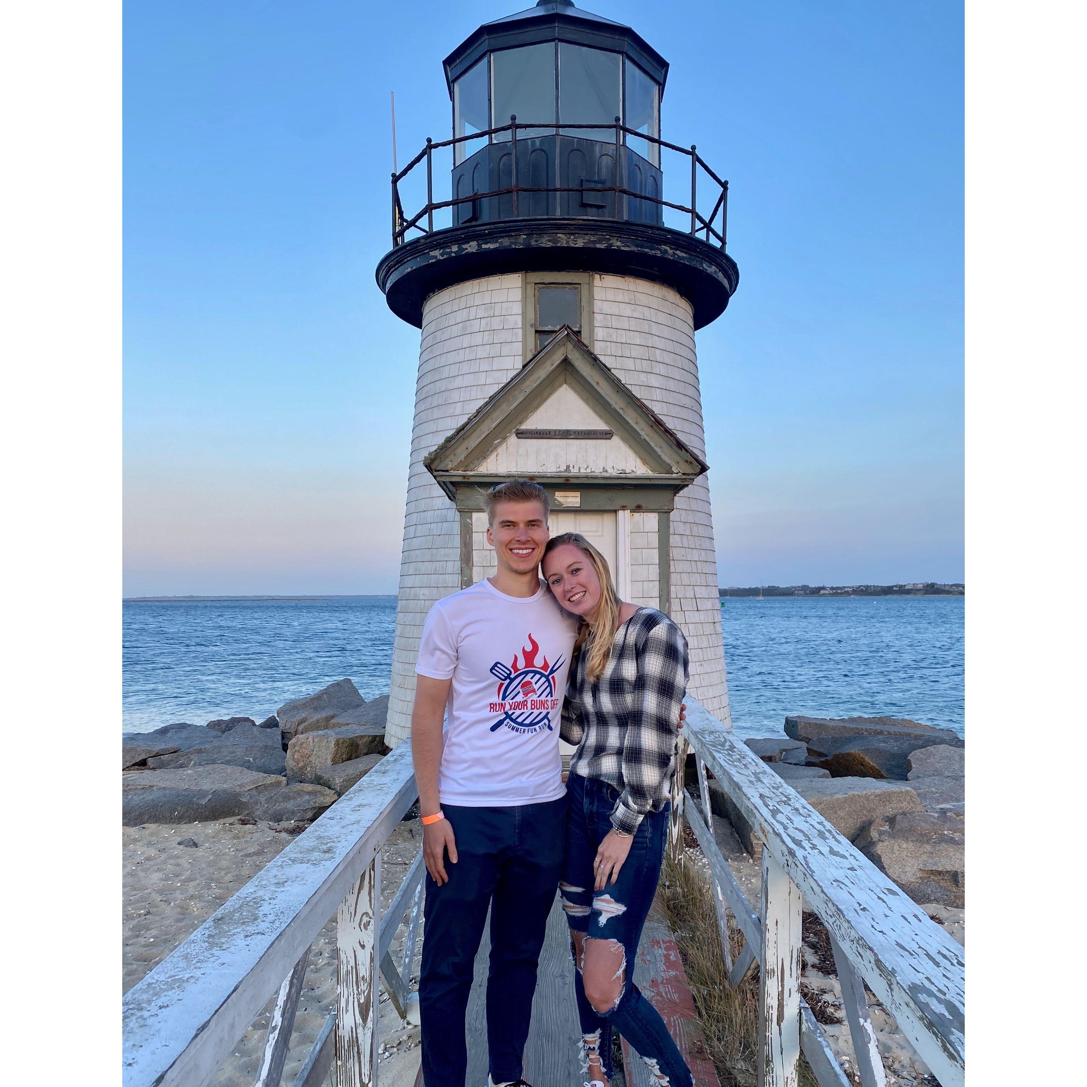 Our first picture together visiting Nantucket