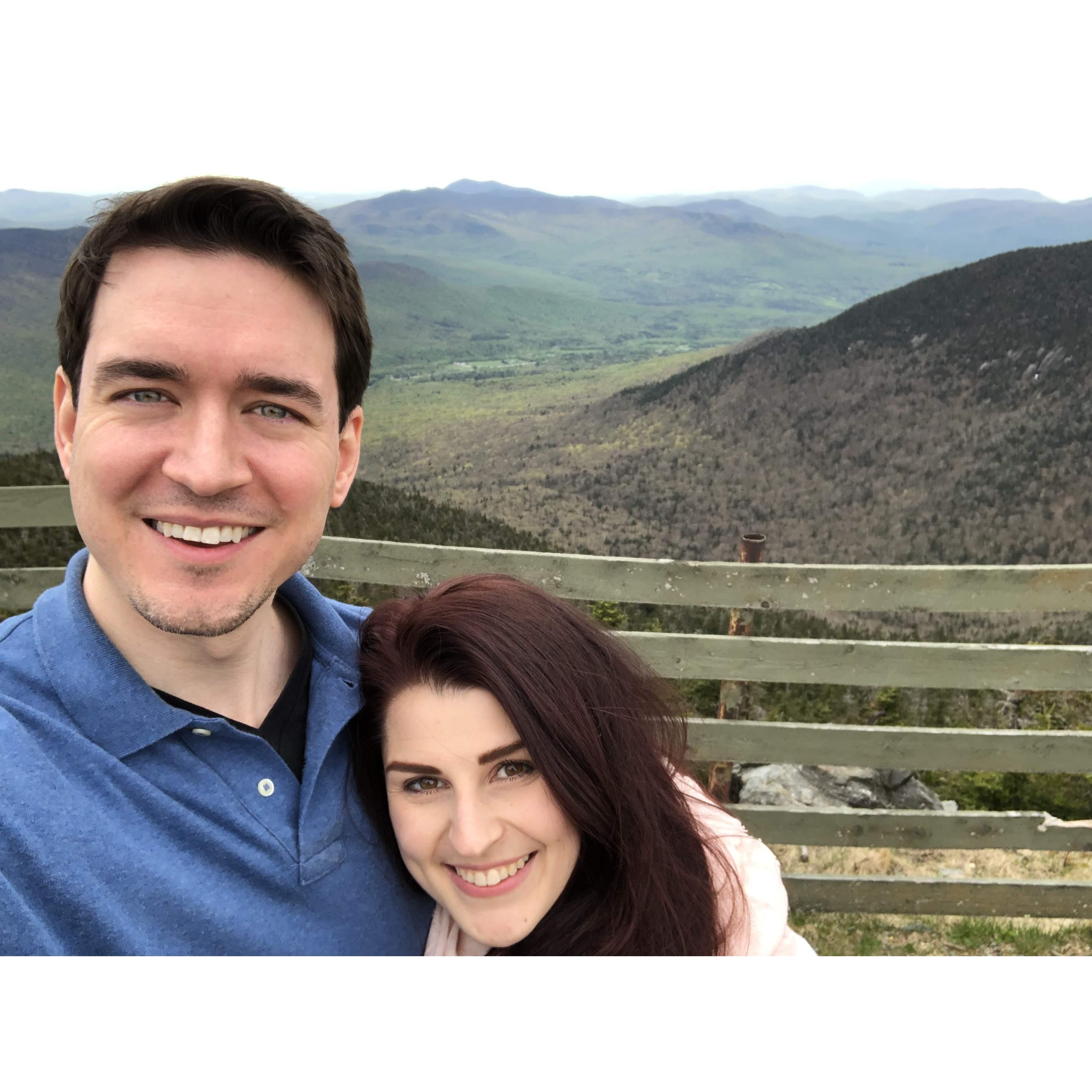 At the top of Jay's Peak in VT