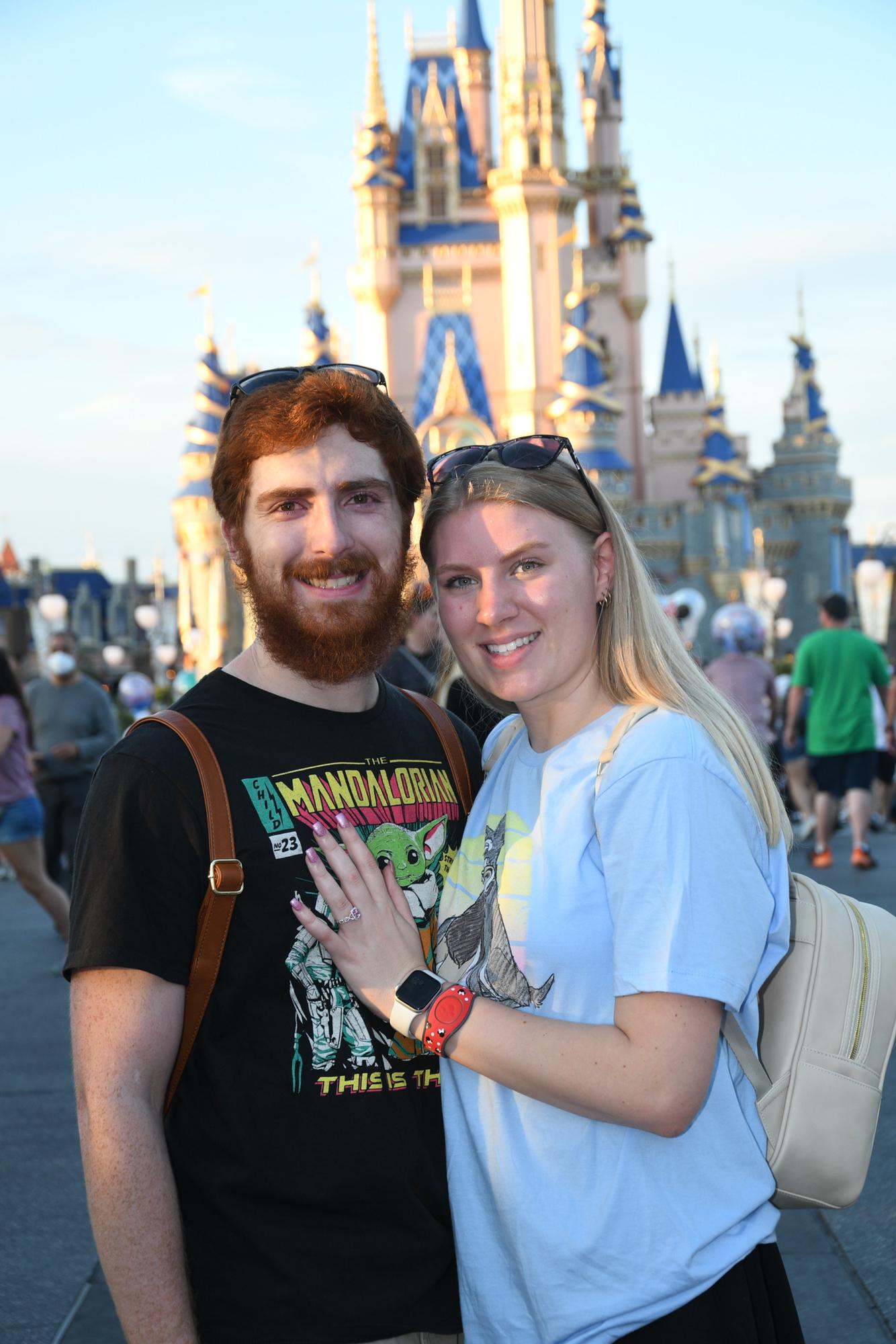 Disney World engagement photo 2021