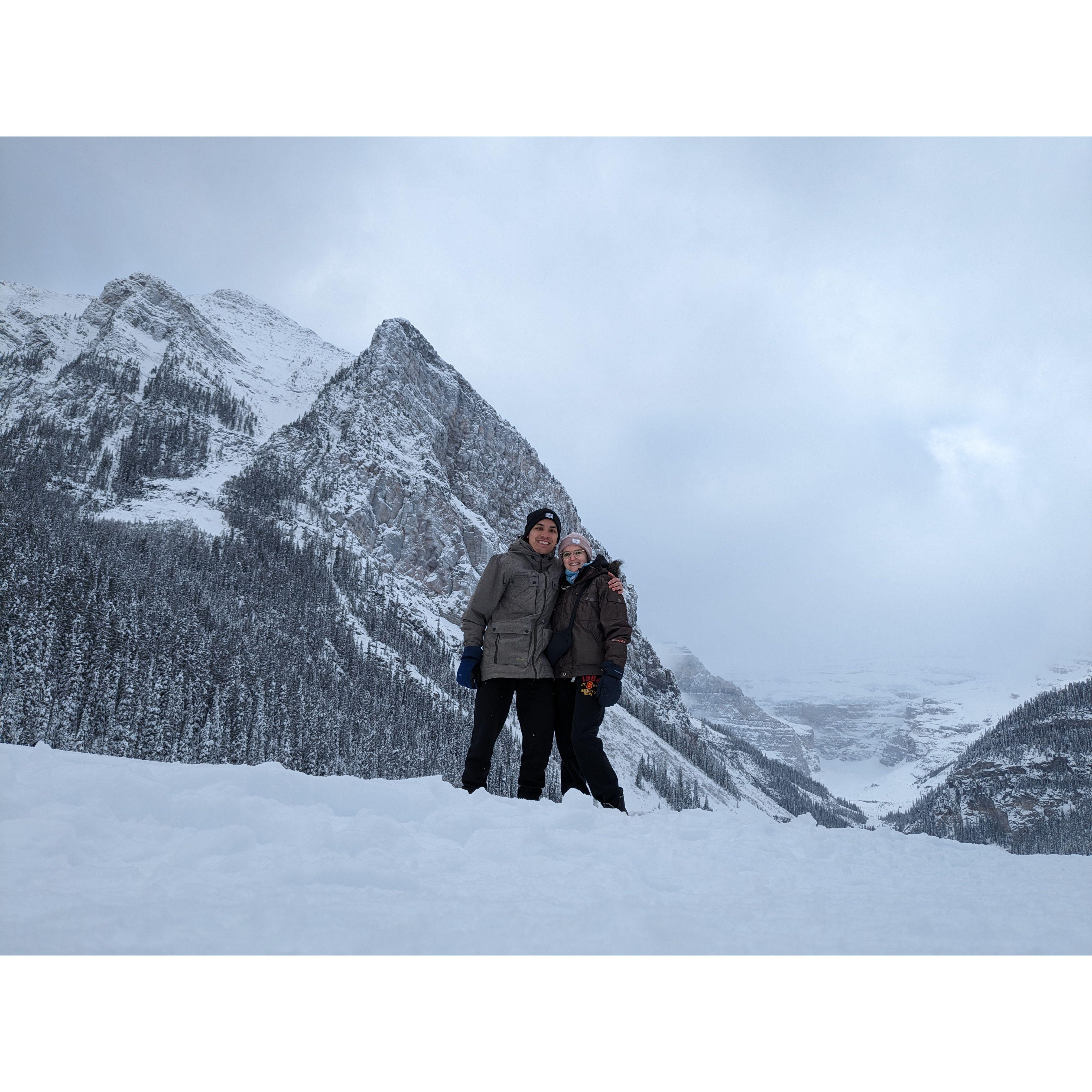 Val and Brandon in Banff, 2024