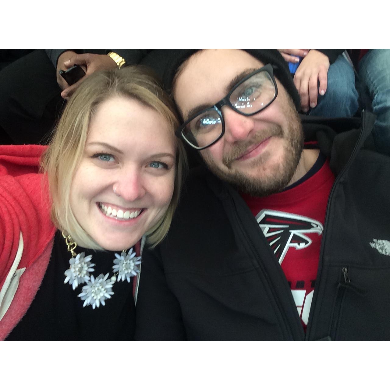 US at our annual Falcons game.