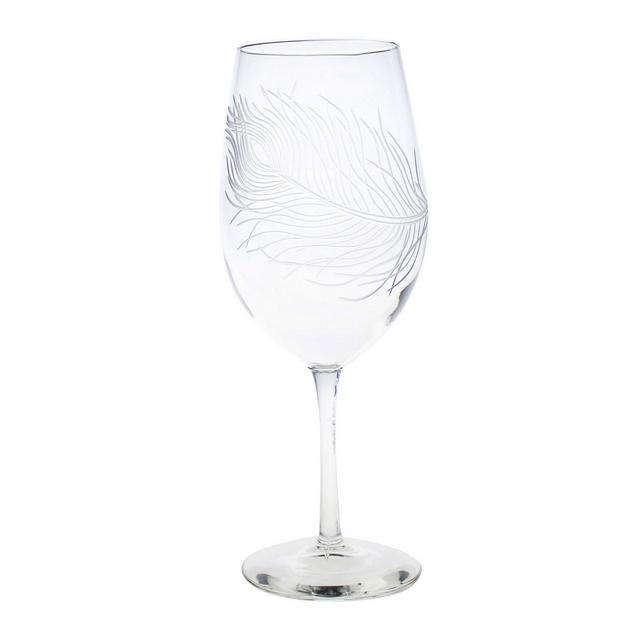 Rolf Glass Peacock All Purpose Wine Glass 18Oz - Set Of 4 Glasses