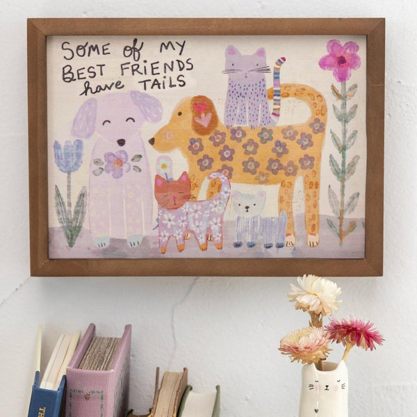 Bungalow Box Sign - Best Friends Have Tails