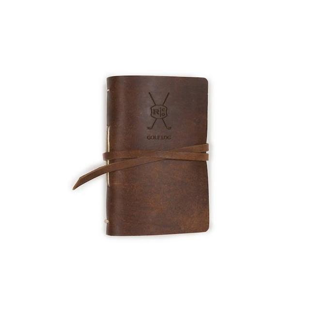 Leather Golf Log in Saddle
