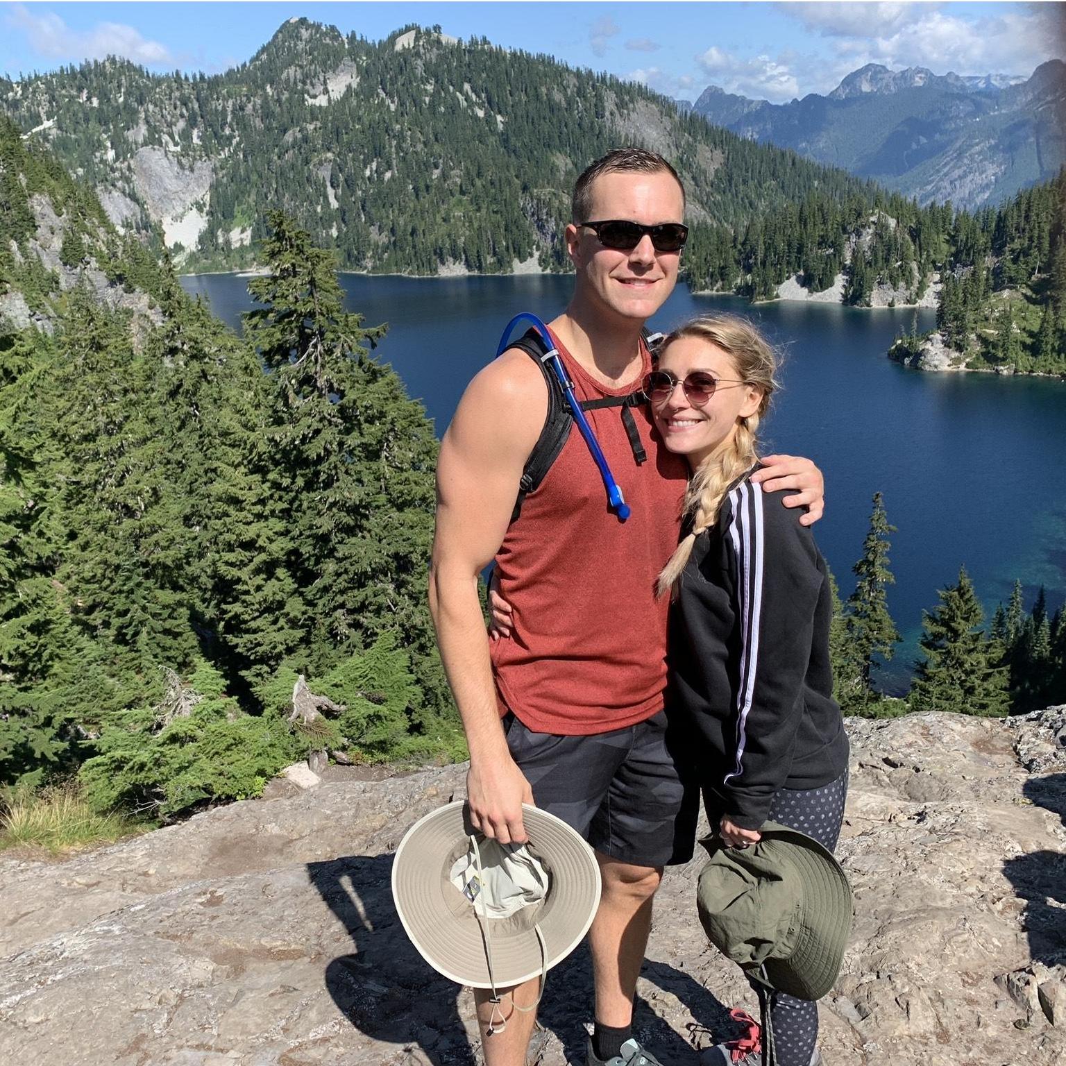 Over looking Snow Lake in Washington state for Matthew's 30th birthday!