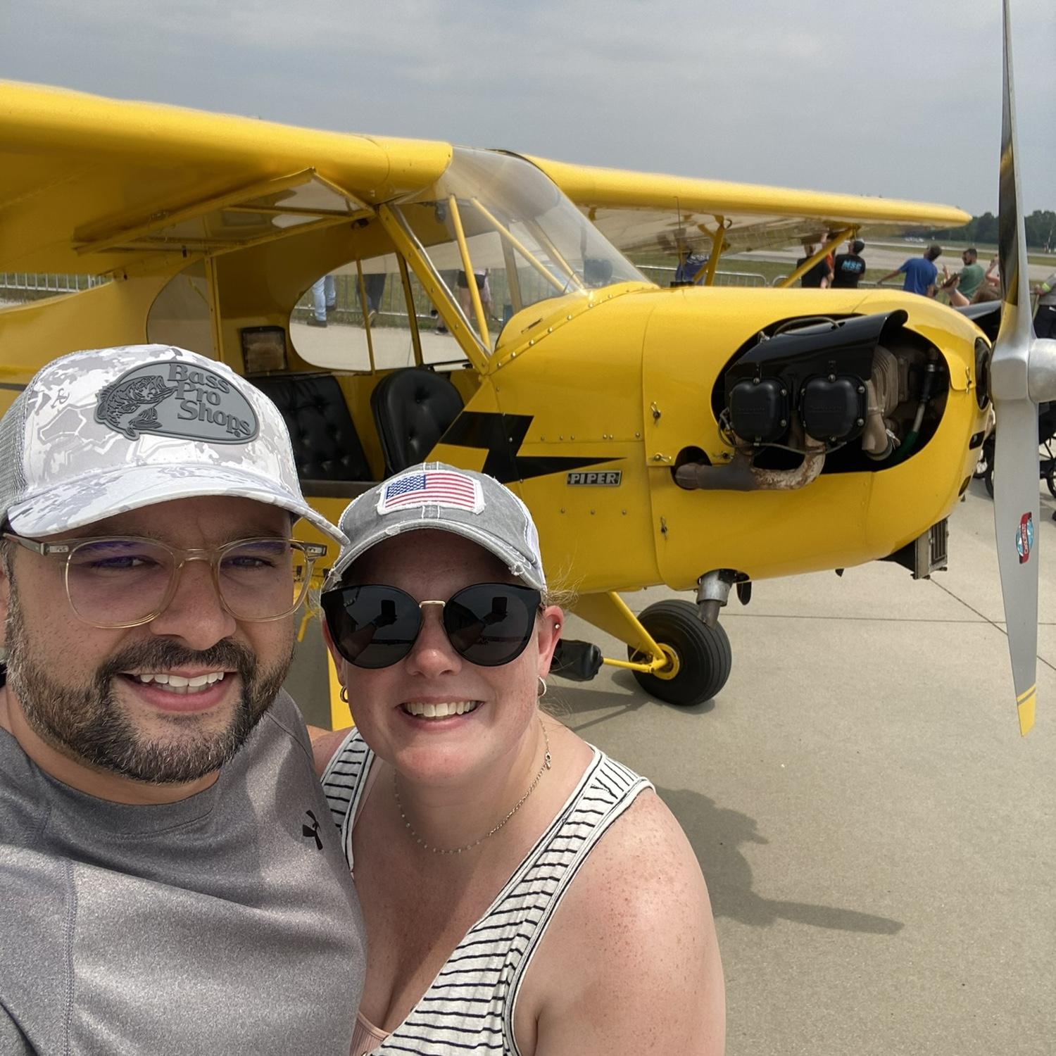 We were at an air show. One of our favorite things to do.