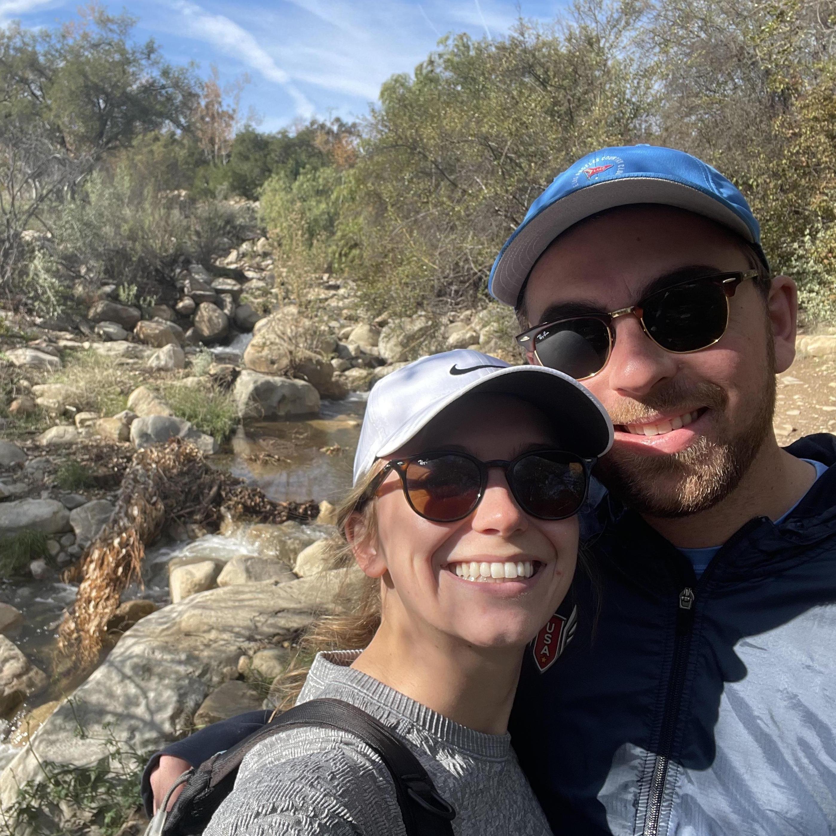 Alex putting up with another hike!