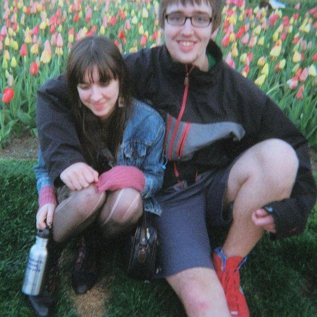 OOPS Maria and Jeff are dating now! In the Boston Common, April 2013.