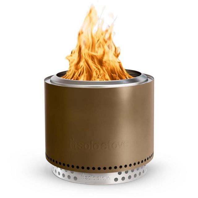 Solo Stove Bonfire 2.0 with Stand, 19.5 Inch Smokeless Fire Pit with Removable Ash Pan - Portable Outdoor Fire Pit - Stainless Steel Wood Burning Fireplace, Ideal for 4-6 People, 21.75 lbs, Bronze