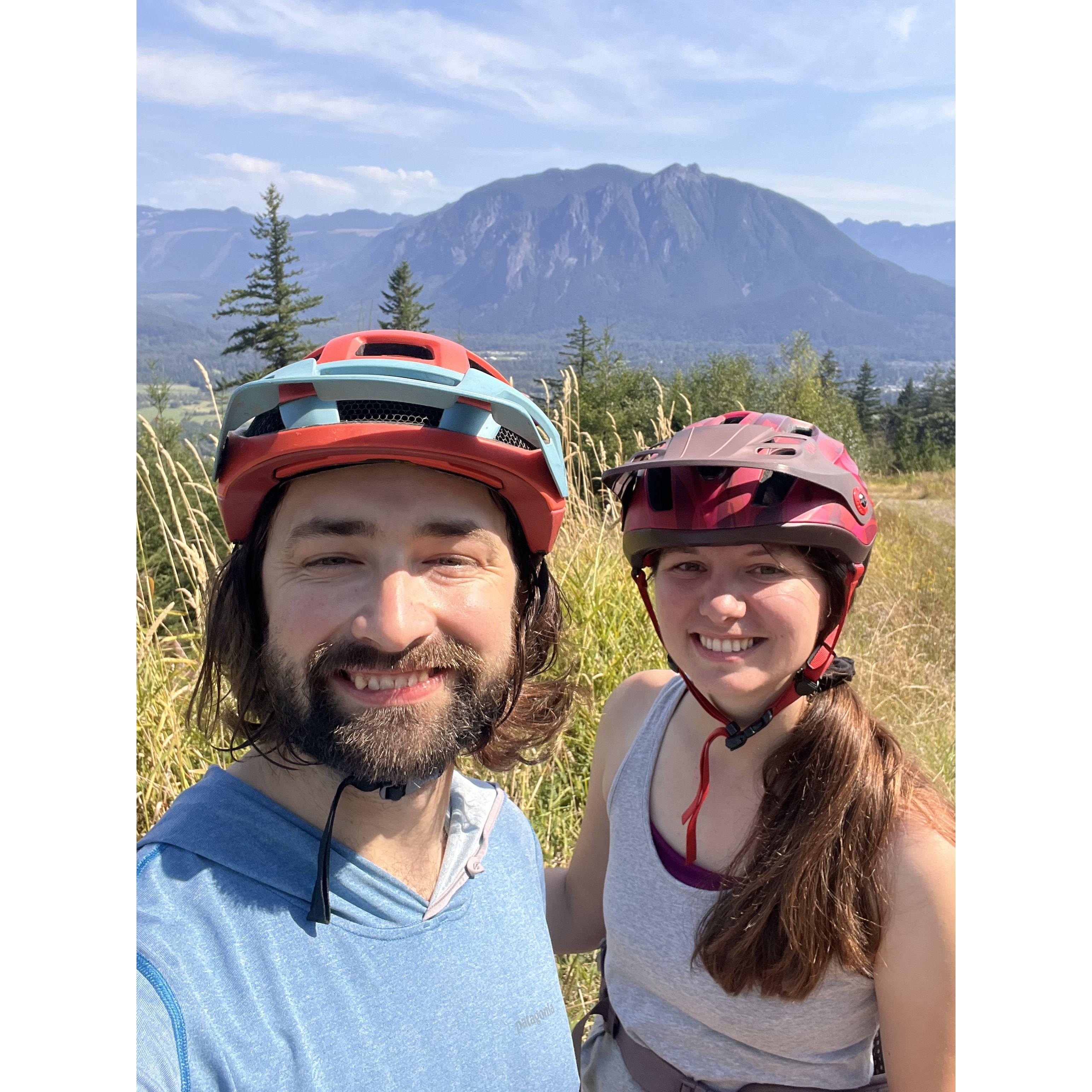 Fall bike ride in Washington