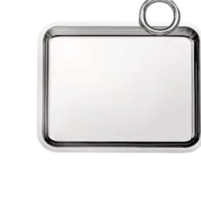 Chrostofle - Silver-Plated Single-Handle Tray 8 x 6 in