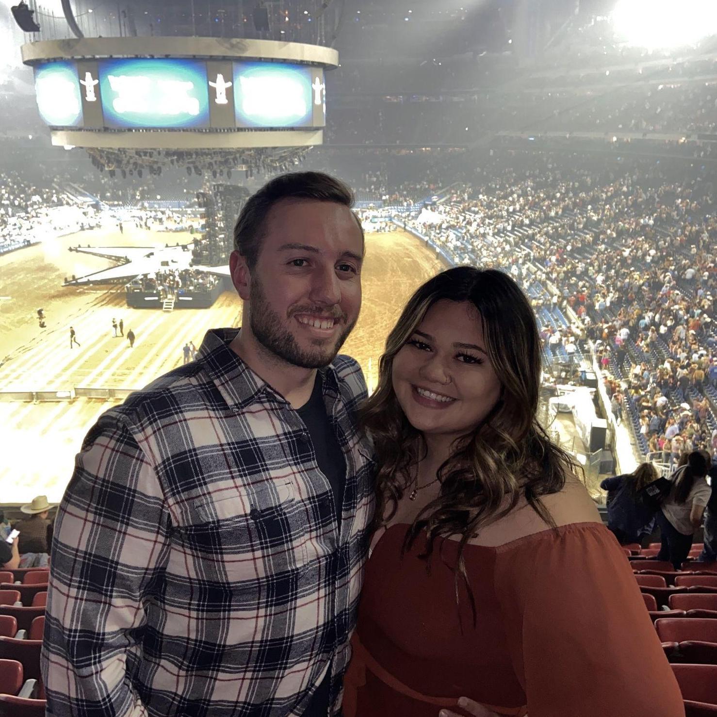 March 2022, Houston, Texas. Nate's first rodeo experience!