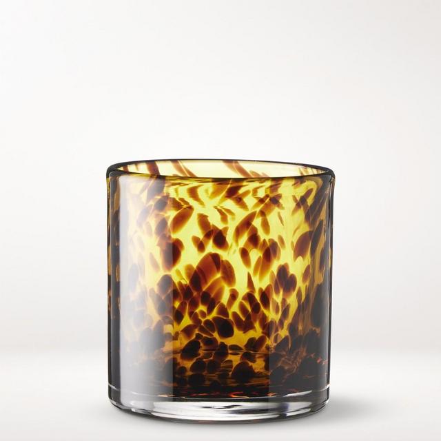 Marlo Thomas Tortoise Shell Double Old-Fashioned Glasses, Set of 4