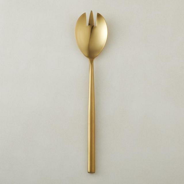rush gold slotted serving spoon