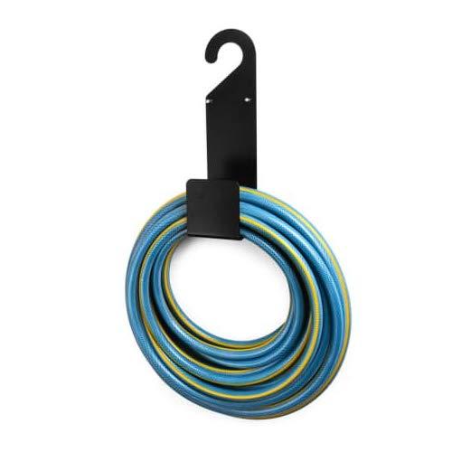 katoochy Best Black Garden Hose Holder Wall Mounted-Durable, Very Powerful Hanger it can Hold 100ft Heavy Hose -Keep Your Backyard Neat and Cleaned