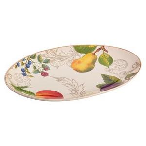 Bonjour Orchard Harvest Oval Platter (8.75" x 13")