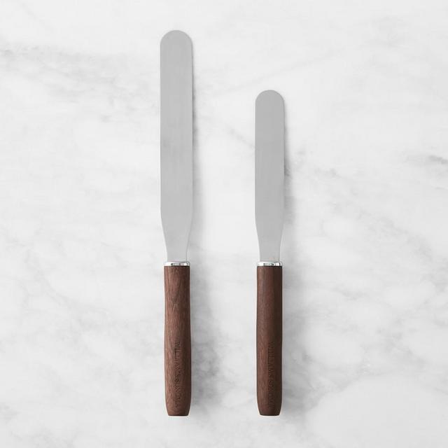 Williams Sonoma Walnut Straight Icing Spatulas, Set of 2