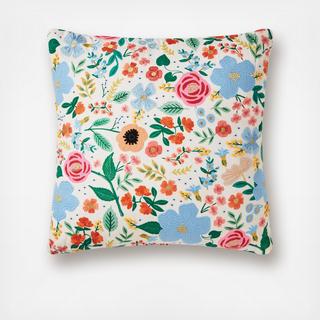 Flower Field Throw Pillow