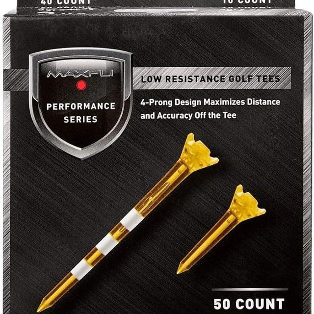 Generic Maxfli Performance Series Low Resistance 3 1/4'' & 1 1/2'' Assorted Golf Tees - 50 Pack