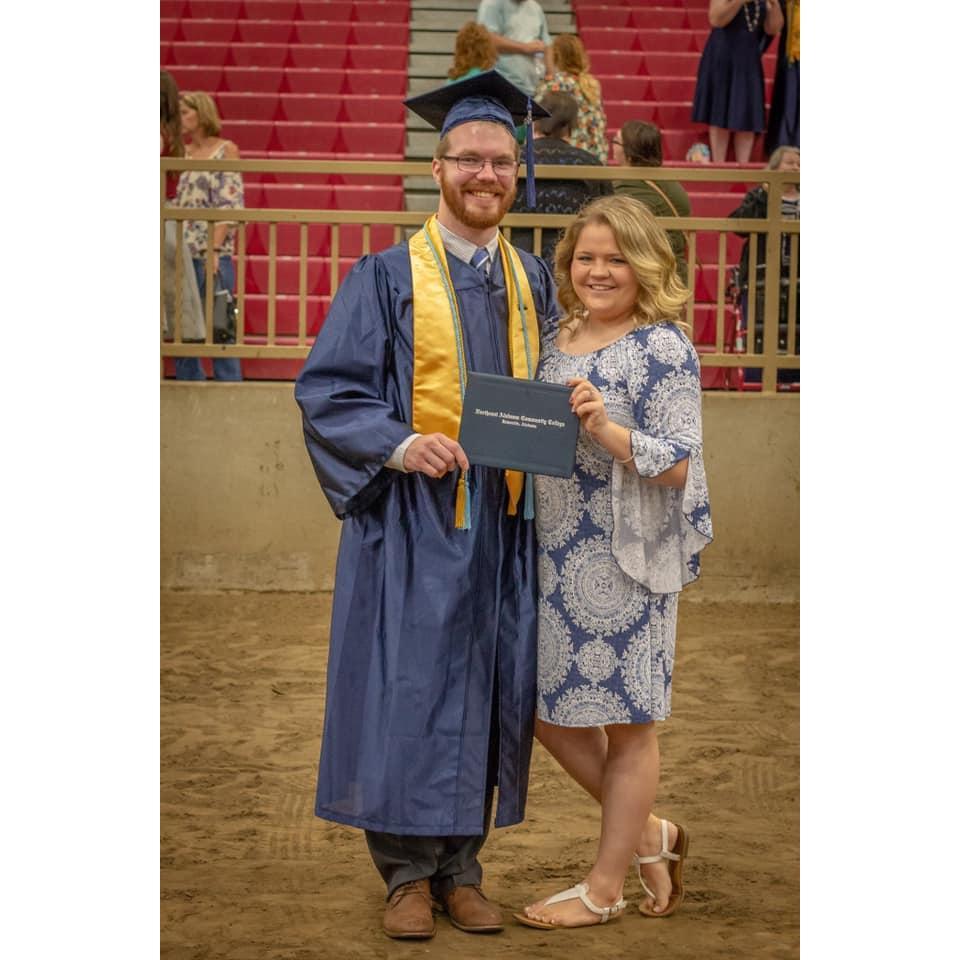 Noah's graduation from Northeast Alabama Community College
