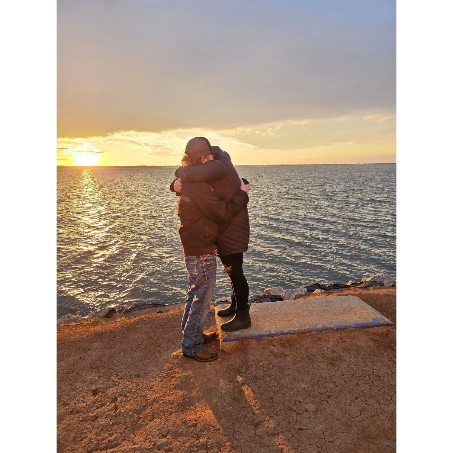 Lake Hefner: The day we got engaged!