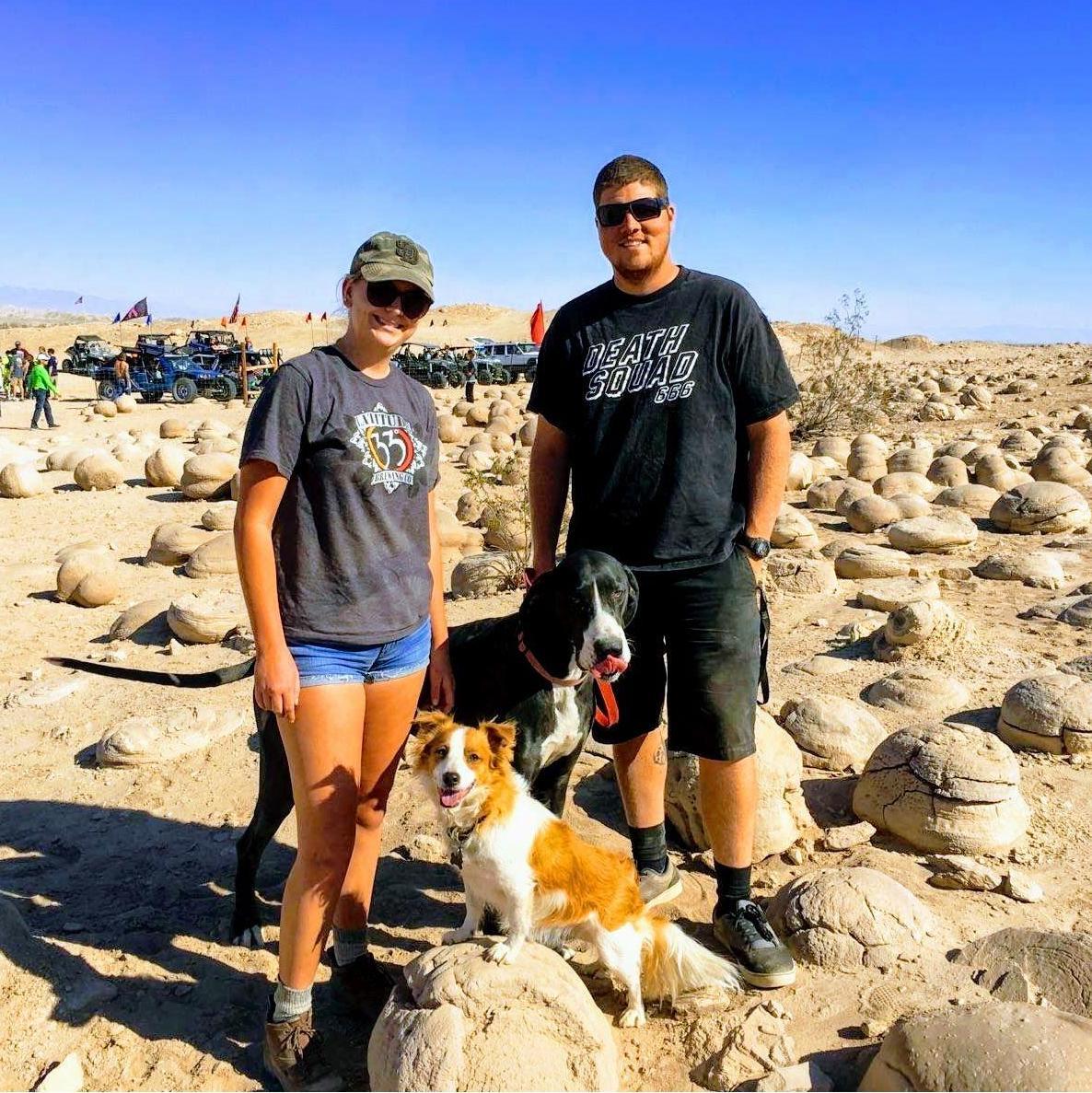 The first time Austin took Megan out to "The Desert" (Anza-Borrego/Ocotillo Wells) to go camping and off-roading (11/26/2016)