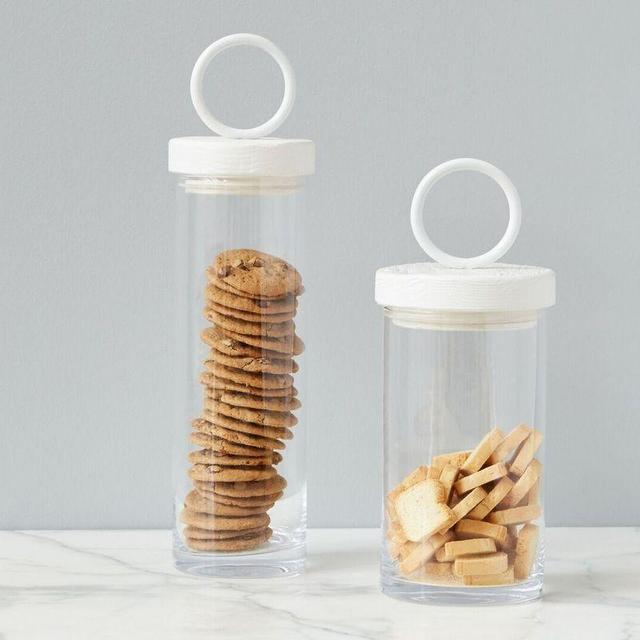 Bianca Iron Top Canister, Tall