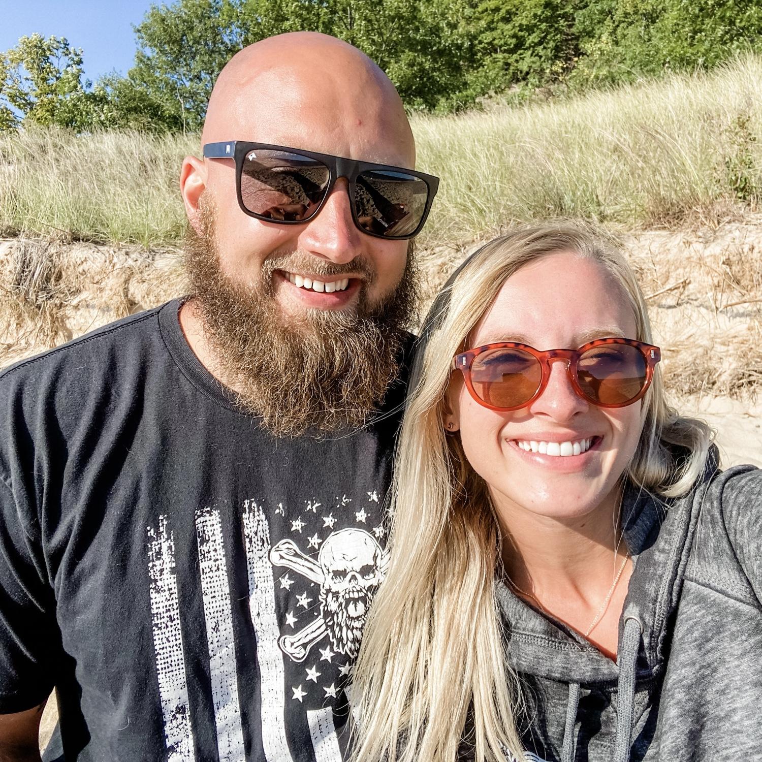 Our first date about halfway between Detroit and Chicago (not pictured: Maddon)