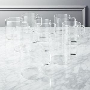 set of 8 cantina glass mugs