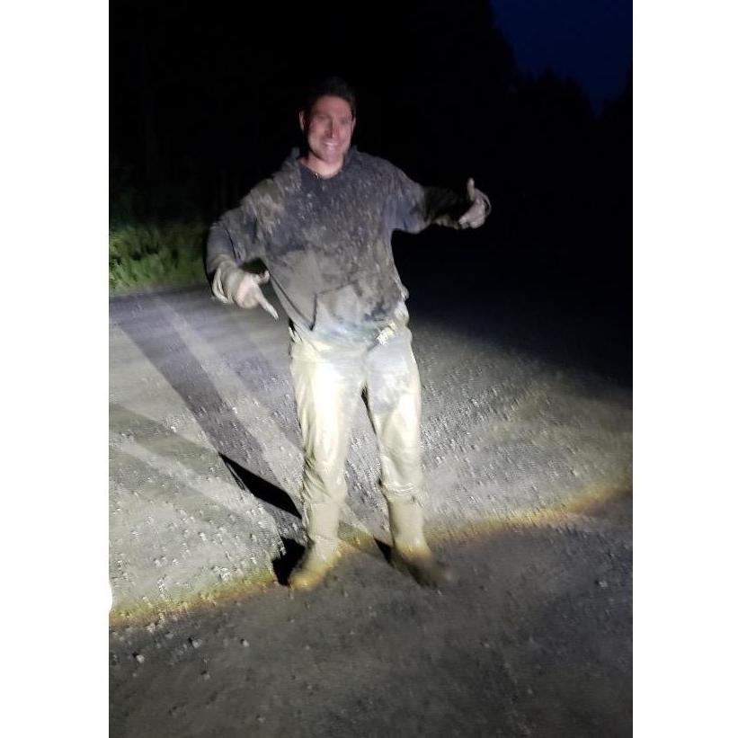 A muddy camping adventure