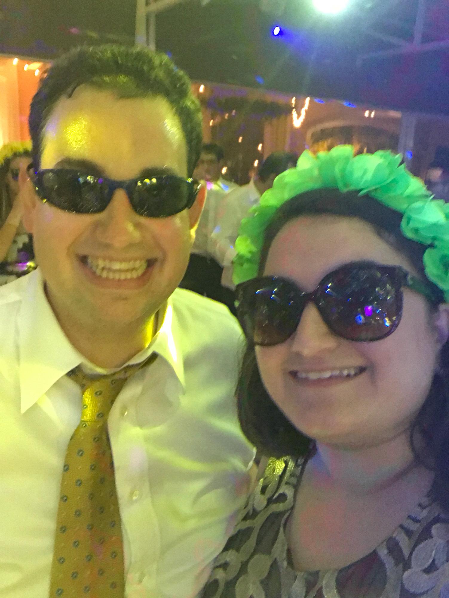 Goofing off at Uriel and Jacqui's Wedding
