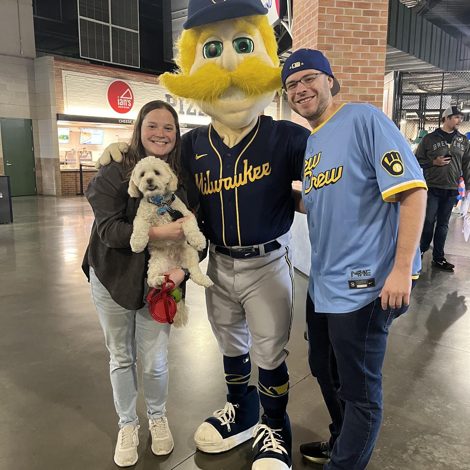 Sam’s first Brewers game!