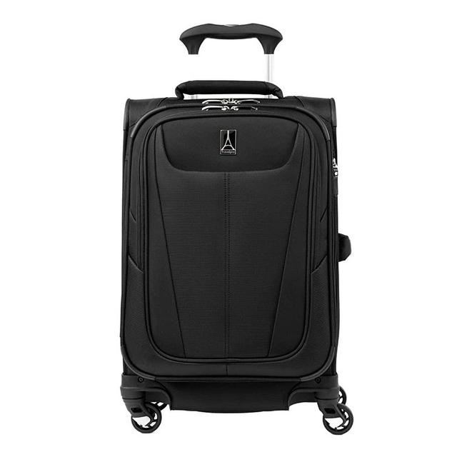 Travelpro Maxlite 5 Softside Expandable Luggage with 4 Spinner Wheels, Lightweight Suitcase, Men and Women, Black, Compact Carry-on 20-Inch