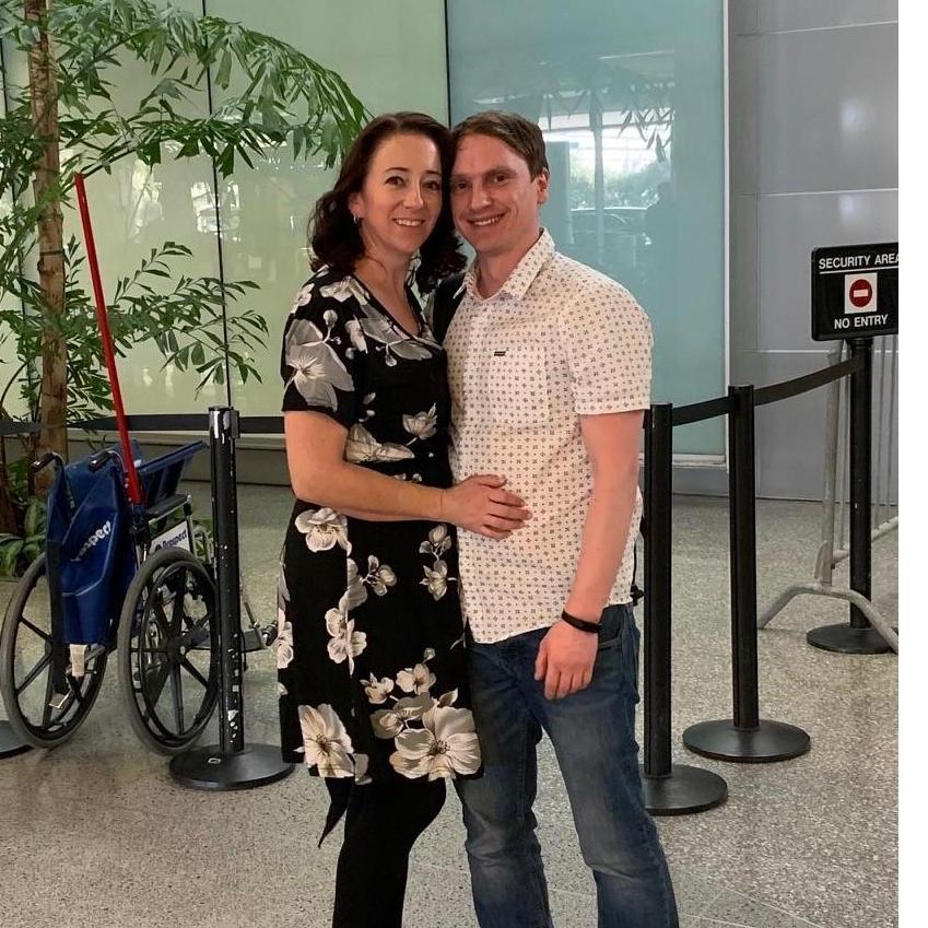 His final flight to his new home in America.