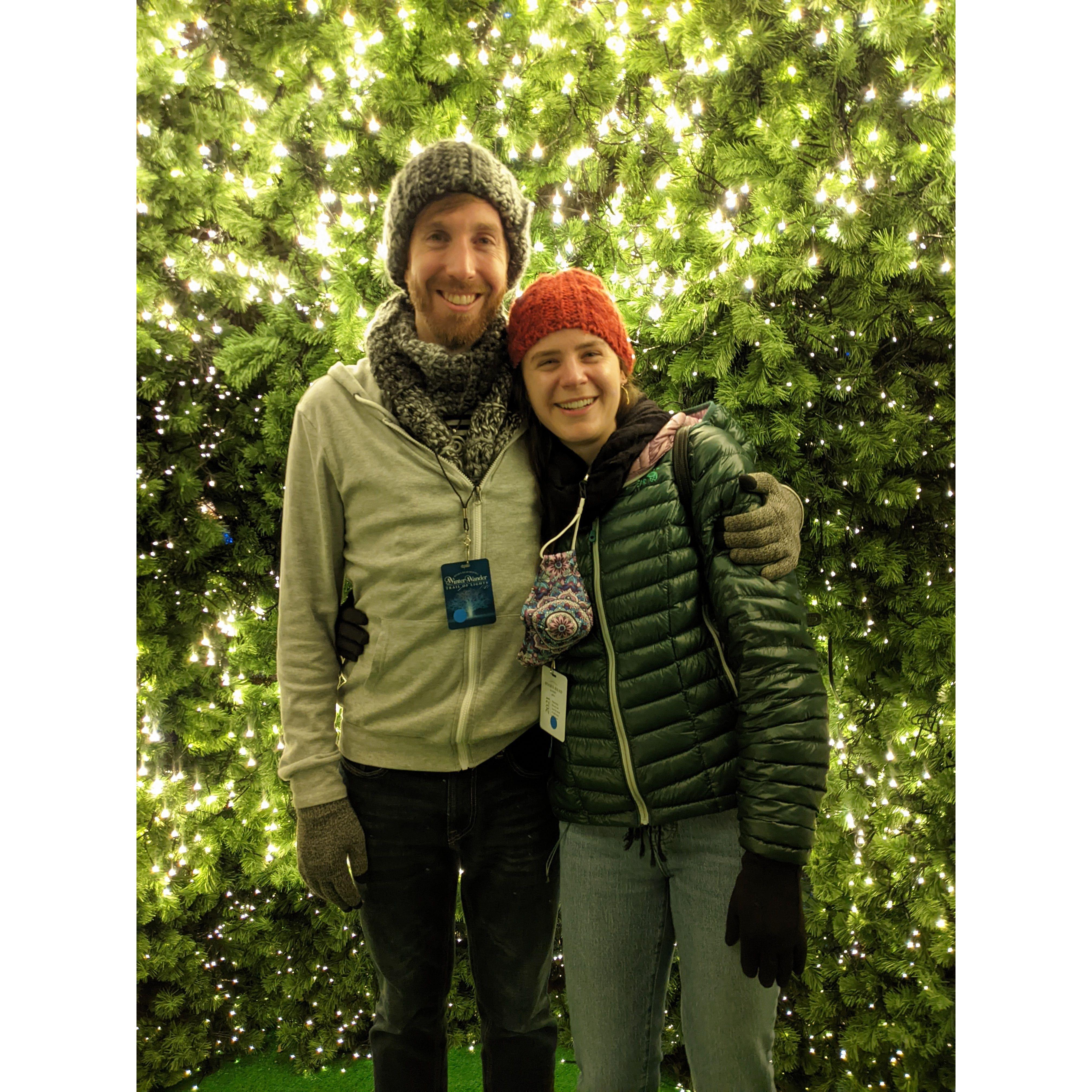 At the local Festival of Lights, Christmas 2021