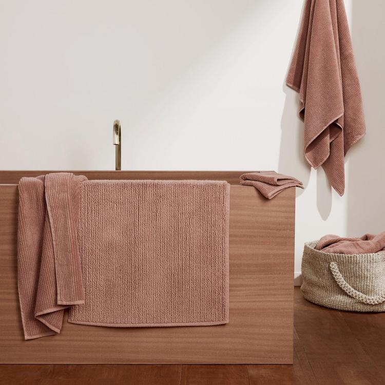 Parachute Soft Rib Bath Towel - Ochre