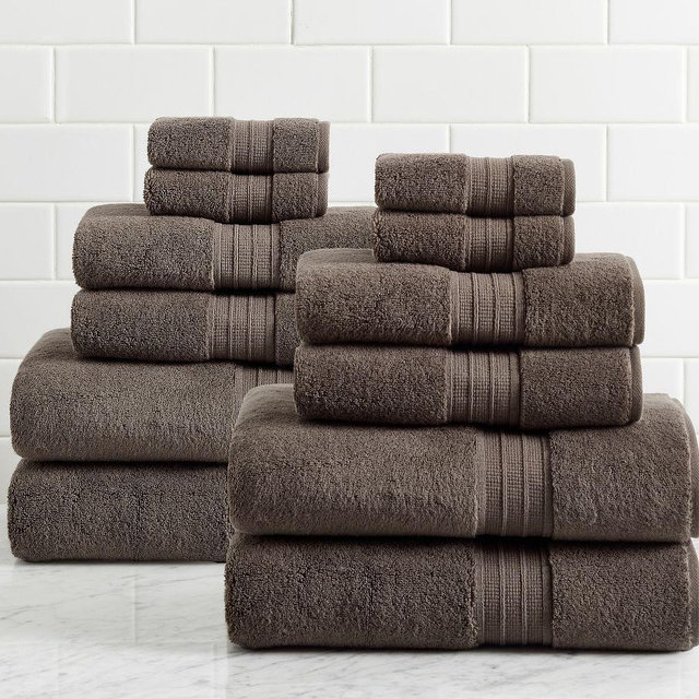 Hydrocotton Towel Bundle, Chocolate, Set of 12