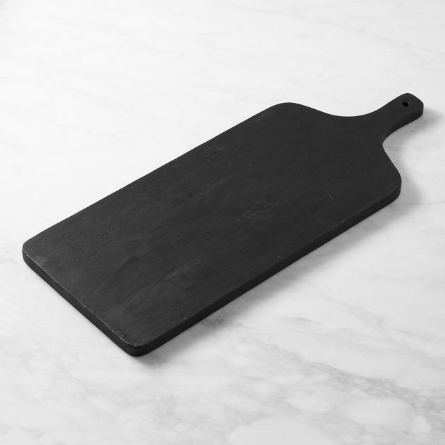 Black Wood Rectangular Cheese Board, 28"